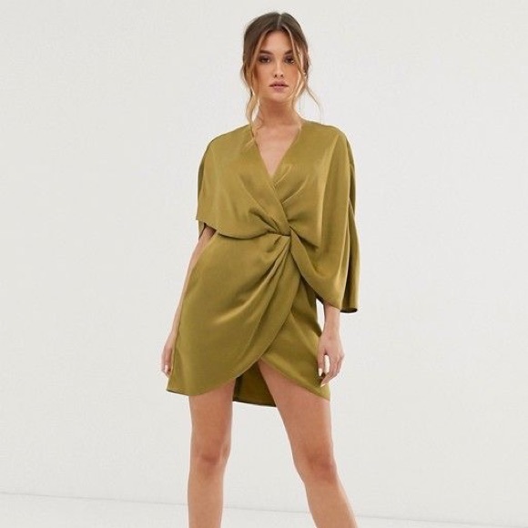 ASOS Dresses & Skirts - ASOS design satin kimono mini dress